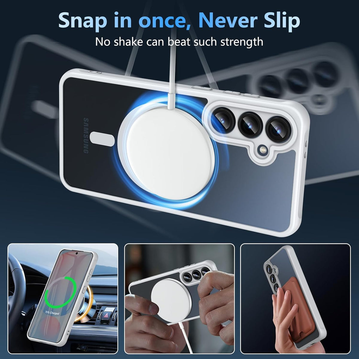 Coque Samsung Galaxy S24 FE - Gris - Matte Armor MagSafe Back Cover