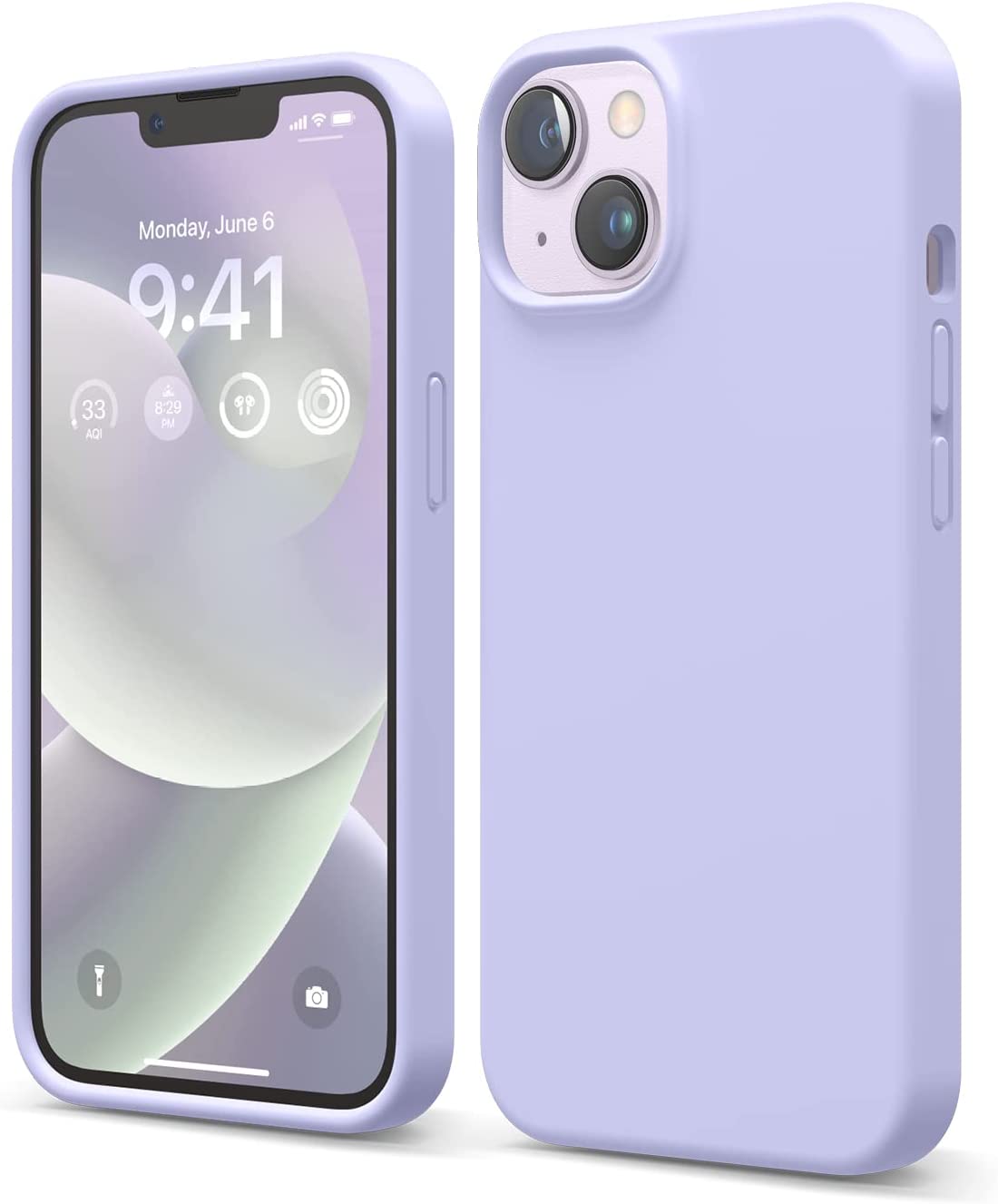 iPhone 14 Hoesje - Paars - Liquid Siliconen Back Cover