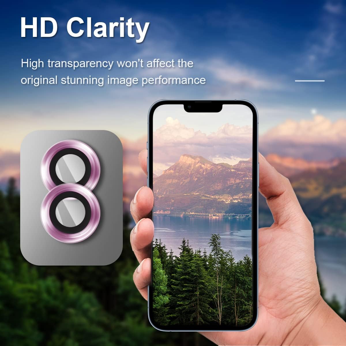 Apple iPhone 14 Lens Protector - Paars - 1 Stuk
