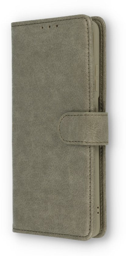 Samsung Galaxy S22 Ultra Hoesje - Grijs - Luxe Bookcase