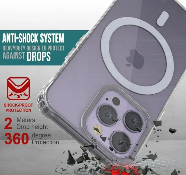 Apple iPhone 13 Pro Max Hoesje - Transparant - Anti-Shock MagSafe Back Cover