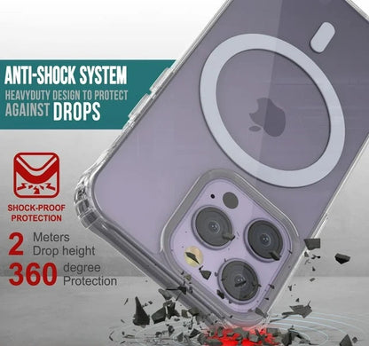 Apple iPhone 13 Pro Max Hoesje - Transparant - Anti-Shock MagSafe Back Cover