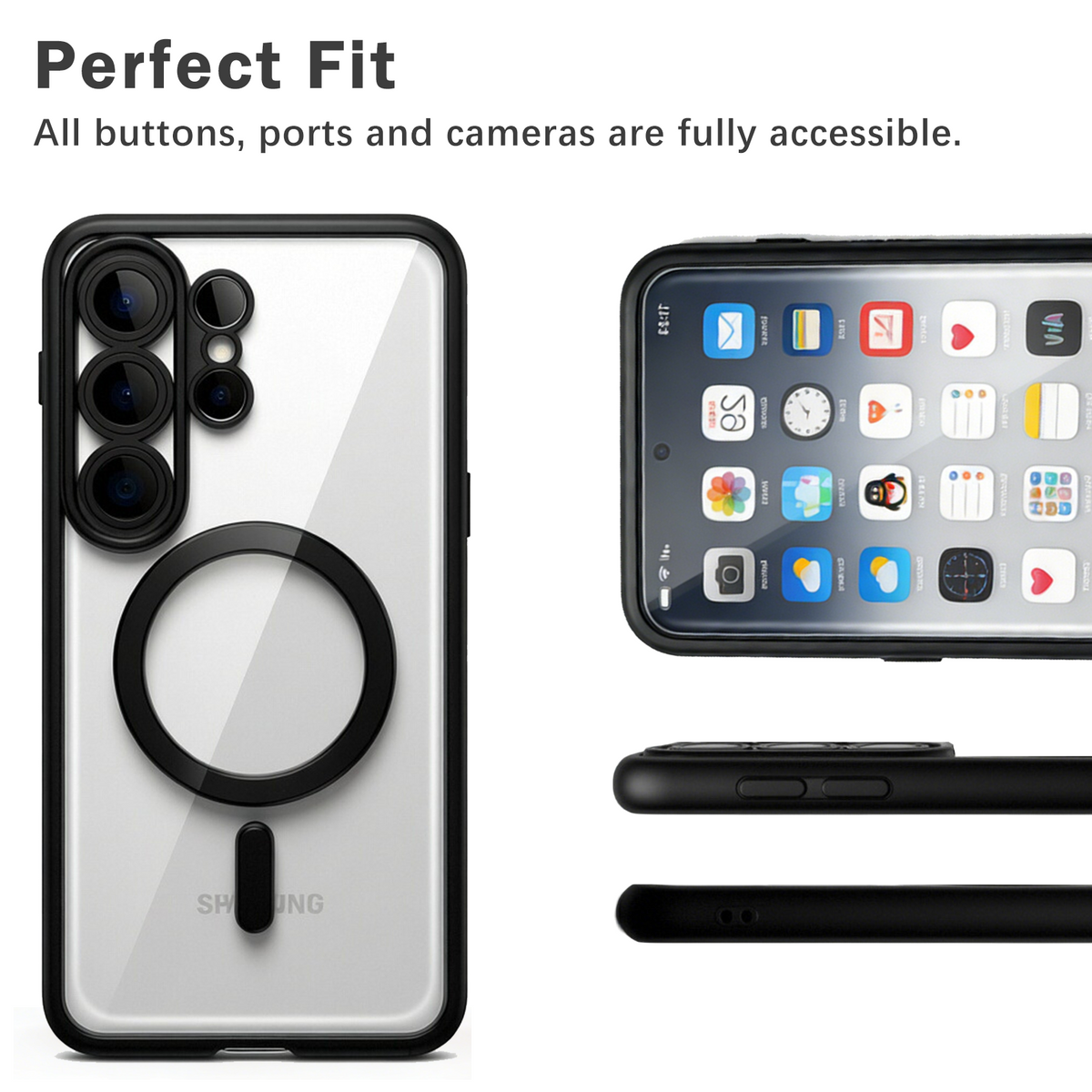 Samsung Galaxy S26 Ultra Hoesje - Zwart - Siliconen MagSafe Back Cover