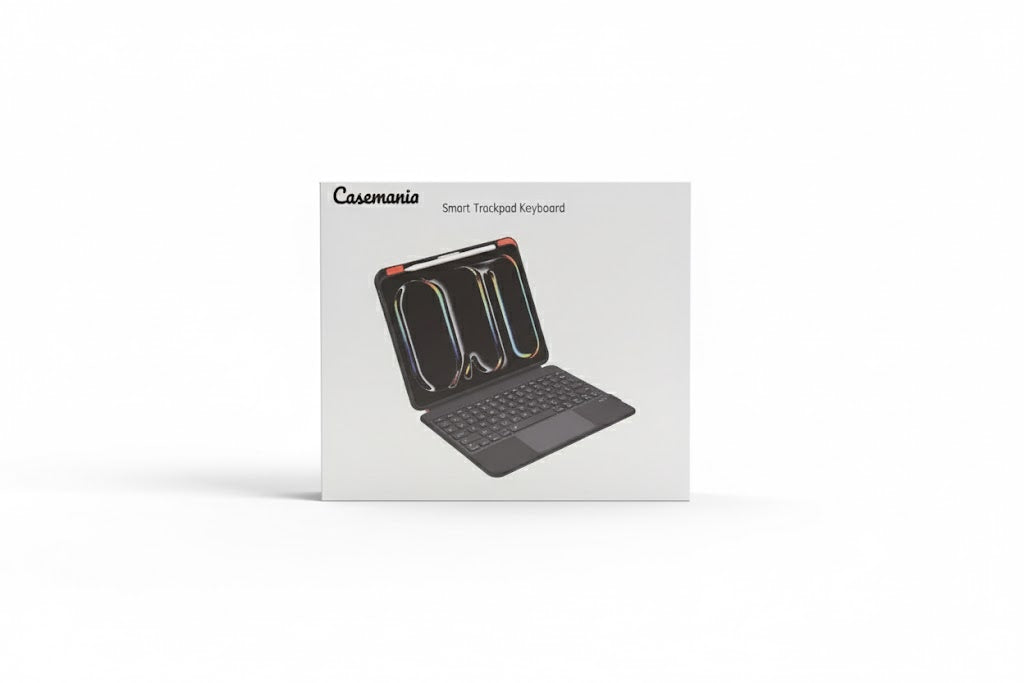 iPad Air 10.9 inch (2020/2022) - Grijs - Split Keyboard Case met Draaibaar + Touchpad + Verlichting