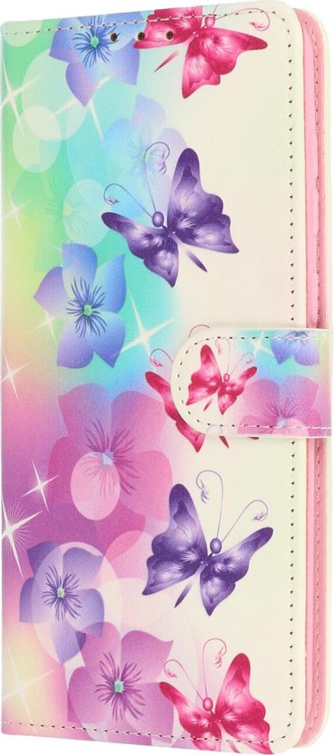 Oppo A52 Case - Flowers and Butterflies - Print Wallet Case
