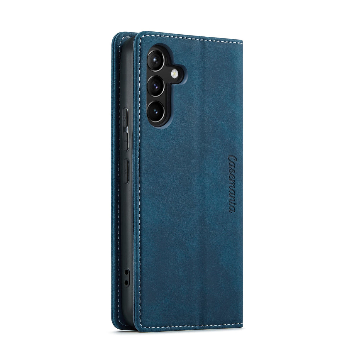 Samsung Galaxy A15 Hoesje - Navy Blue - Dunne Bookcase