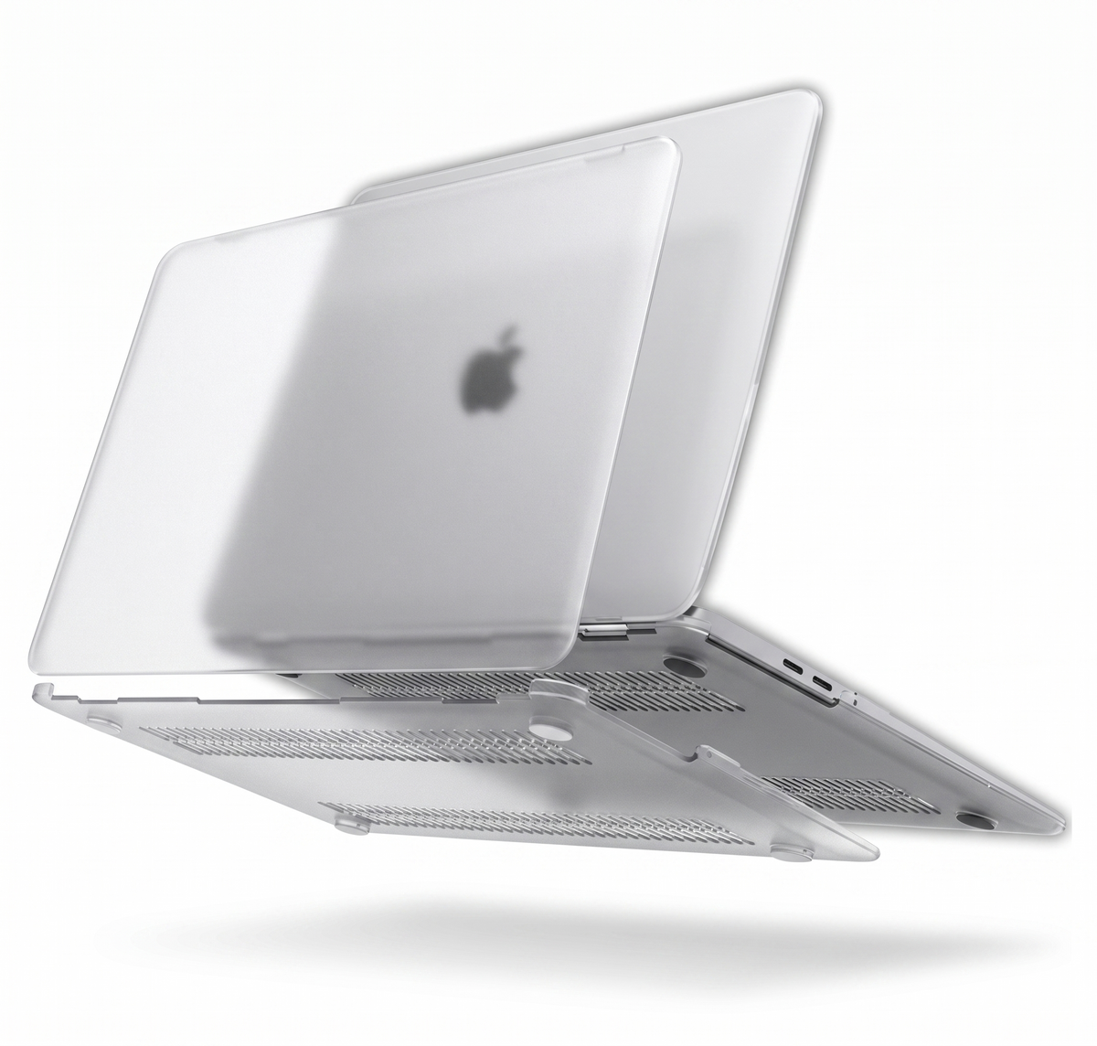 Apple MacBook Neo (13-inch) - Matte Transparant - Laptop Hardcase Cover met Ventilatie-openingen