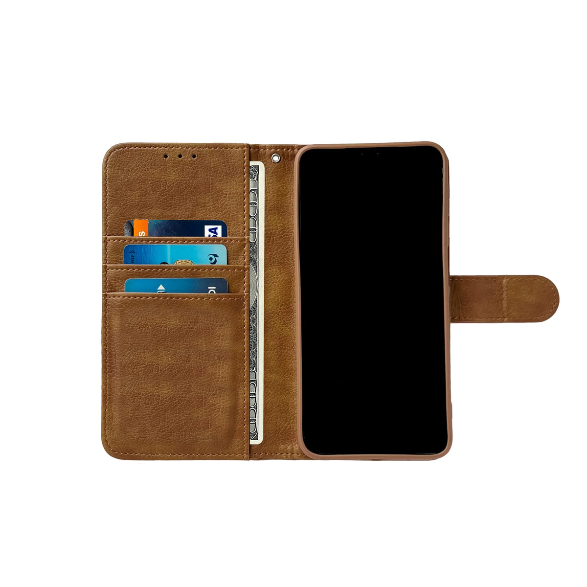 Apple iPhone 17e Hoesje - Bruin - Luxe Bookcase