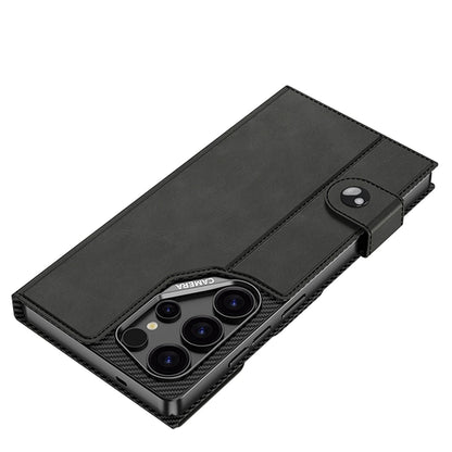 Samsung Galaxy S26 Ultra Hoesje - Zwart - Luxe Kunstlederen Portemonnee Bookcase