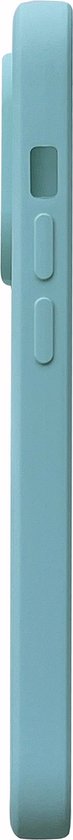 Apple iPhone 14 Pro Max Hoesje - Turquoise - Microfiber Siliconen Back Cover