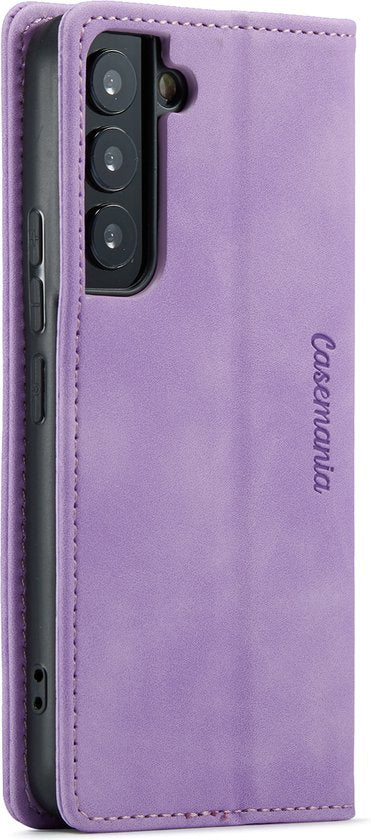Samsung Galaxy S22 Hoesje - Bright Lila - Dunne Bookcase