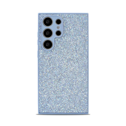 Samsung Galaxy S22 Ultra Hoesje - Blauw - Diamant Glitter Back Cover