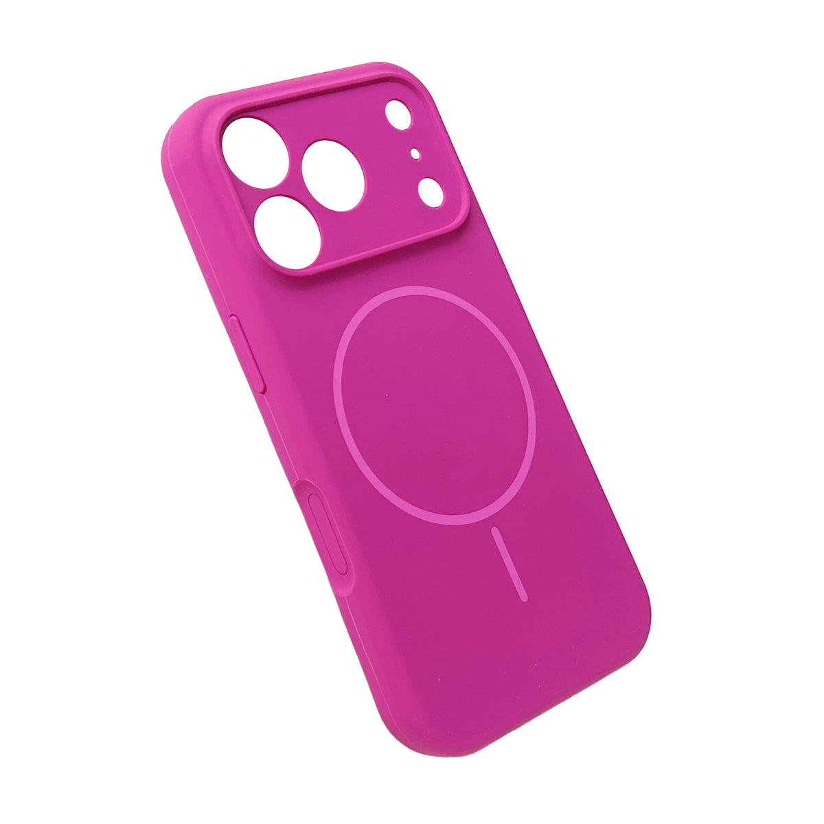 Apple iPhone 18 Pro Hoesje - Magenta - Zachte Liquid Siliconen MagSafe Back Cover