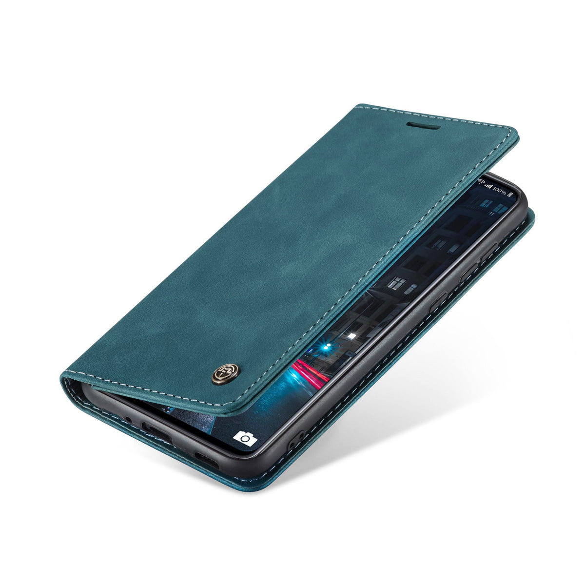 Samsung Galaxy M23 Hoesje - Emerald Green - Dunne Bookcase