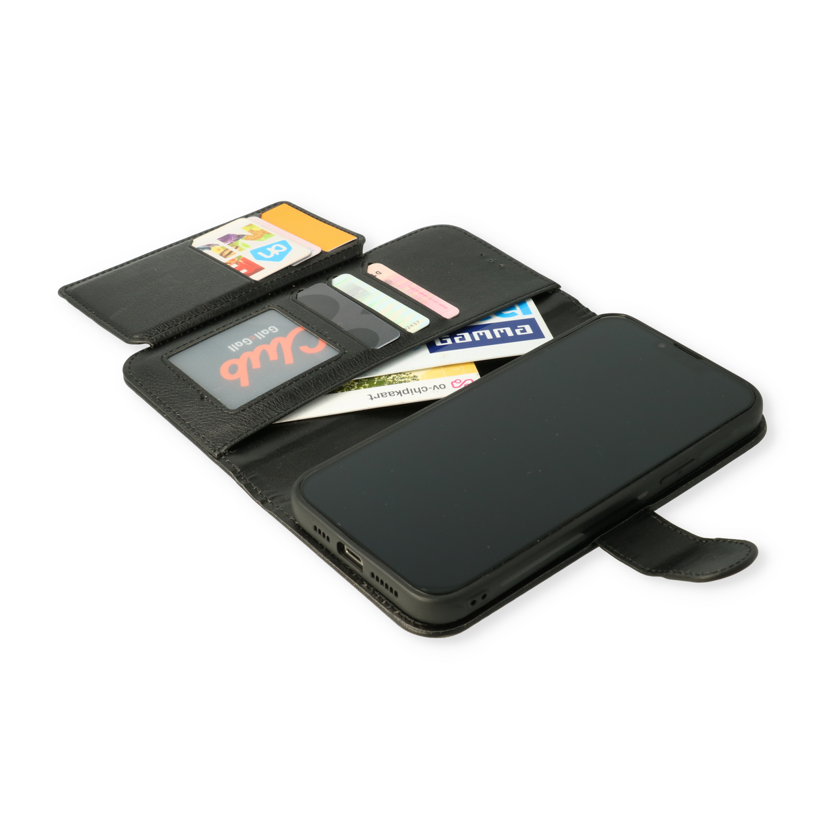 Apple iPhone 15 Pro Max Hoesje - Zwart - 2 in 1 MagSafe Bookcase met 10 Kaart Vakken