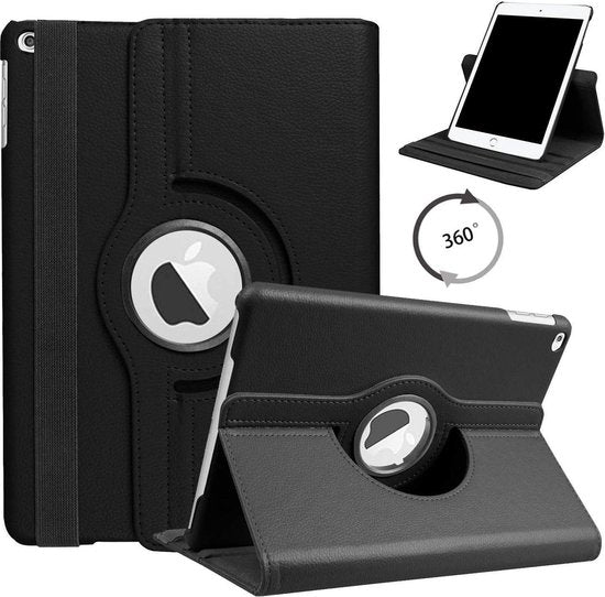 Apple iPad 7 10.2 (2019) Tablet Case - Black - Rotating Folio Case