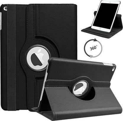 Apple iPad 7 10.2 (2019) Tablet Case - Black - Rotating Folio Case