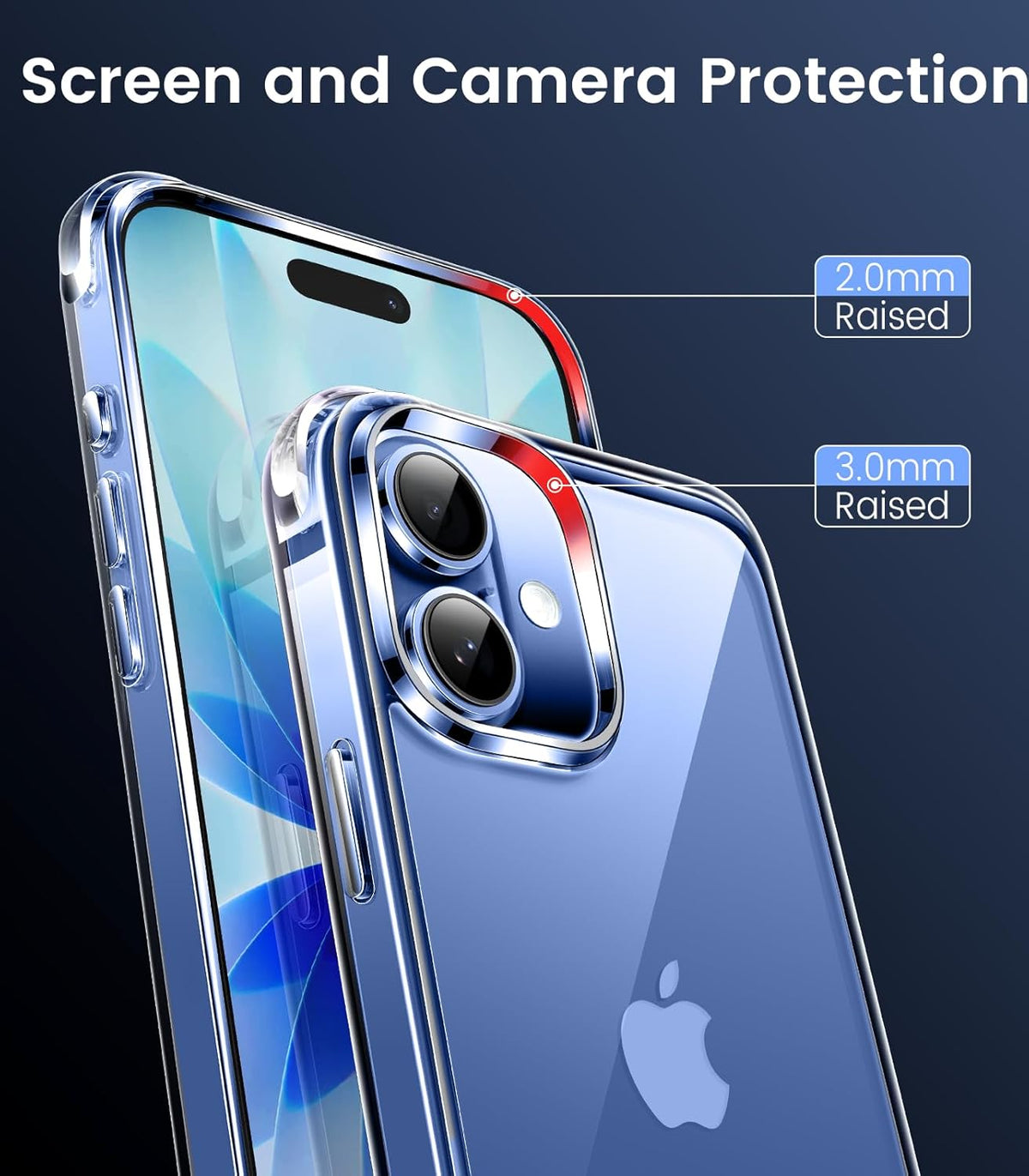 iPhone 17 Hoesje - Transparant - Anti-Shock Back Cover