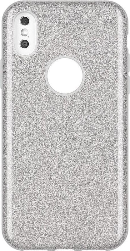 Apple iPhone XR Case - Silver - Glitter Back Cover