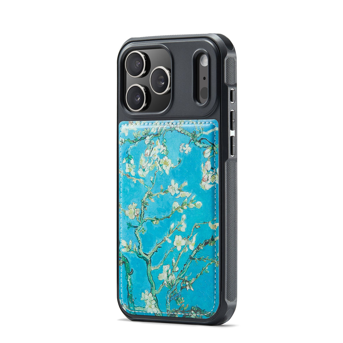Apple iPhone 17 Pro Max Hoesje - Amandelbloesem - Kunstleer MagSafe Back Cover