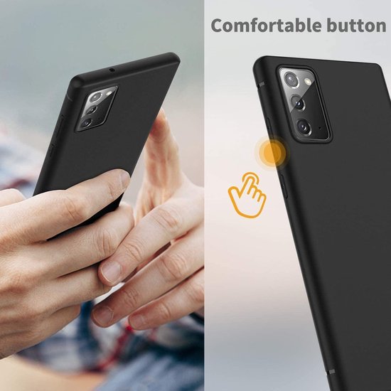 Samsung Galaxy Note20 Hoesje - Zwart - Siliconen Back Cover