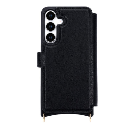 Samsung Galaxy S25 Hoesje - Zwart - CM Amsterdam Back Cover met Telefoonkoord