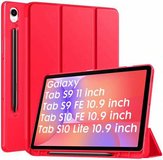 Samsung Galaxy Tab S10 Lite Tablethoes - Rood - Smart Cover