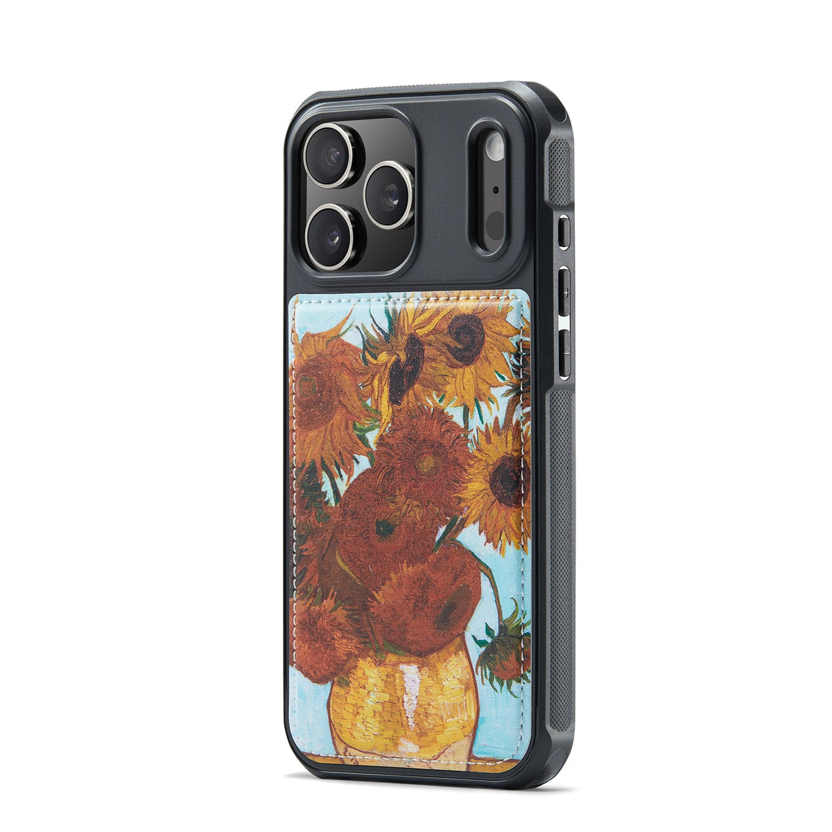 Apple iPhone 17 Pro Max Hoesje - Zonnebloemen - 2 in 1 MagSafe Bookcase