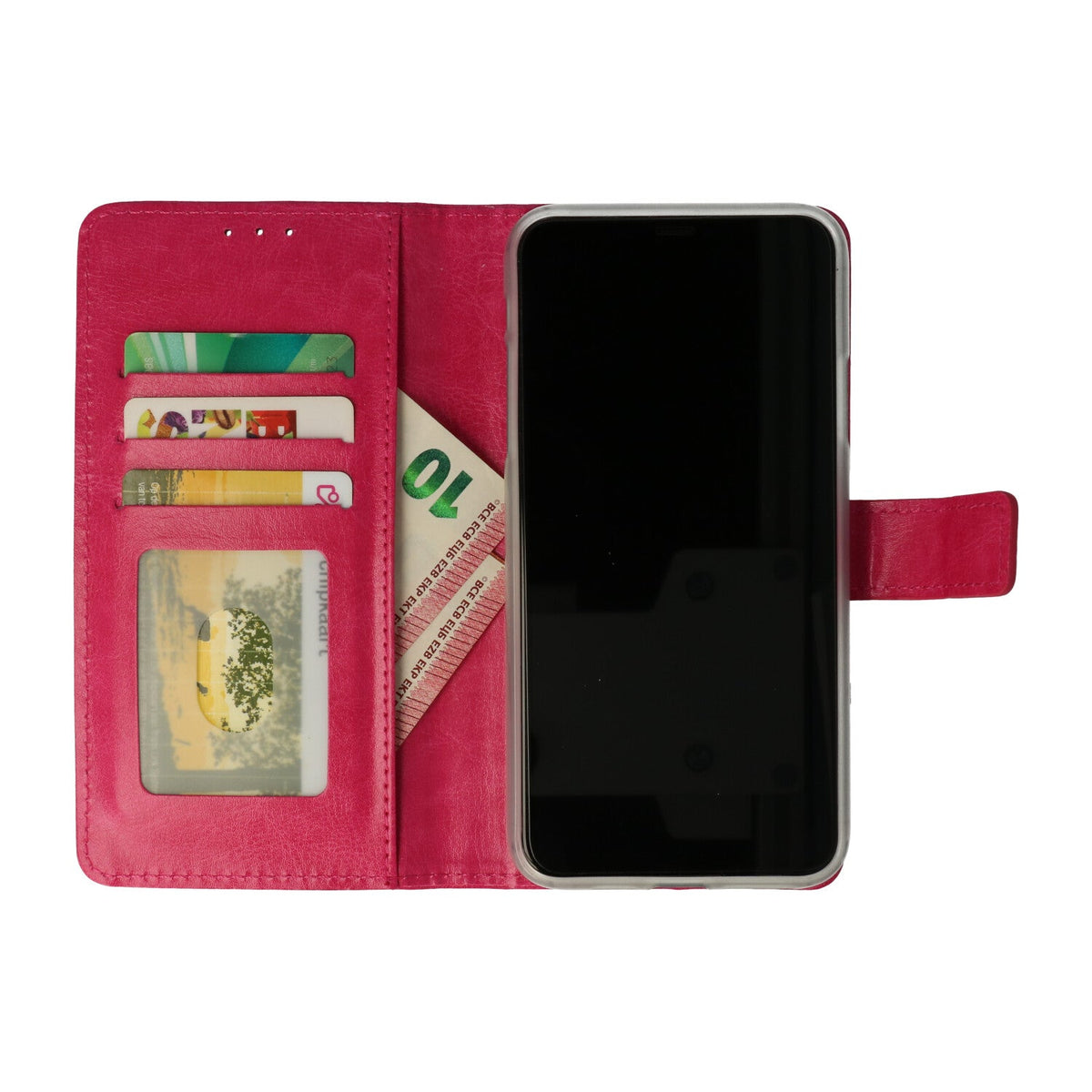 Motorola Moto One Hoesje - Roze - Bookcase