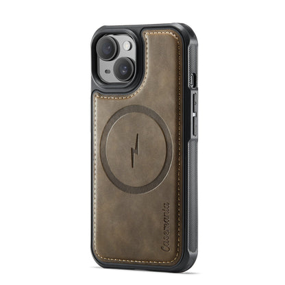 Apple iPhone 13 Hoesje - Sienna Brown - Kunstleer MagSafe Back Cover