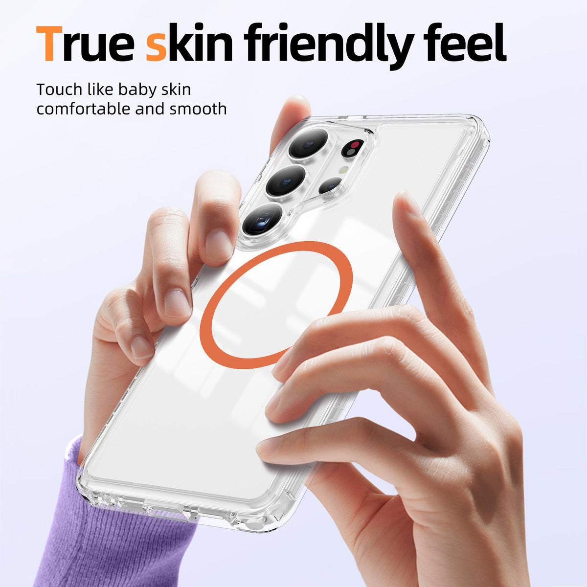 Samsung Galaxy S26 Ultra Case - Orange - Minimalist MagSafe Back Cover