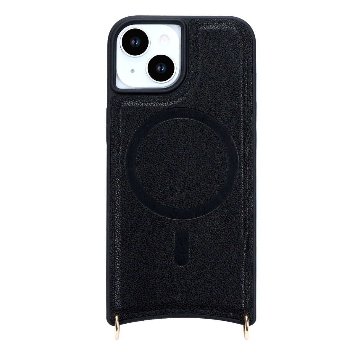 Apple iPhone 15 Hoesje - Zwart - 'Amsterdam' Magnetische Wallet Case met Pasjeshouders en