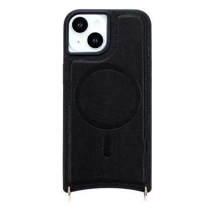Apple iPhone 14 Hoesje - Zwart - CM Amsterdam Back Cover met Telefoonkoord