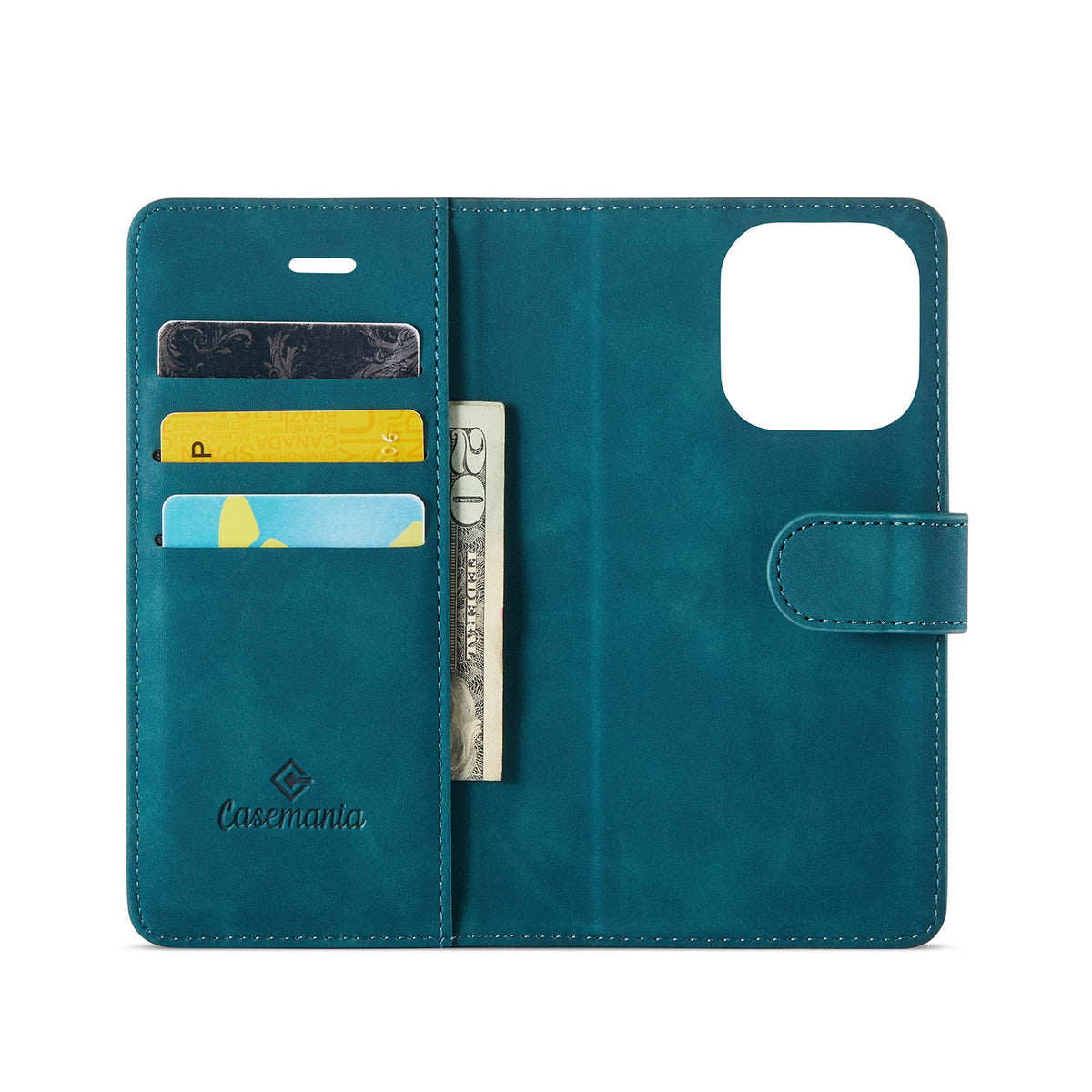 Apple iPhone 16 Pro Hoesje - Emerald Green - 2 in 1 Bookcase
