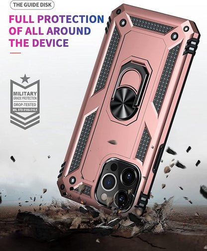 Apple iPhone 13 Pro Max Hoesje - Roségoud - Armor Kickstand Back Cover