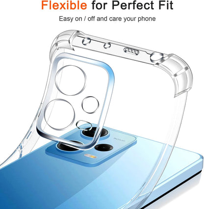 Xiaomi Redmi Note 12 5G Hoesje - Transparant - Anti-Shock Back Cover