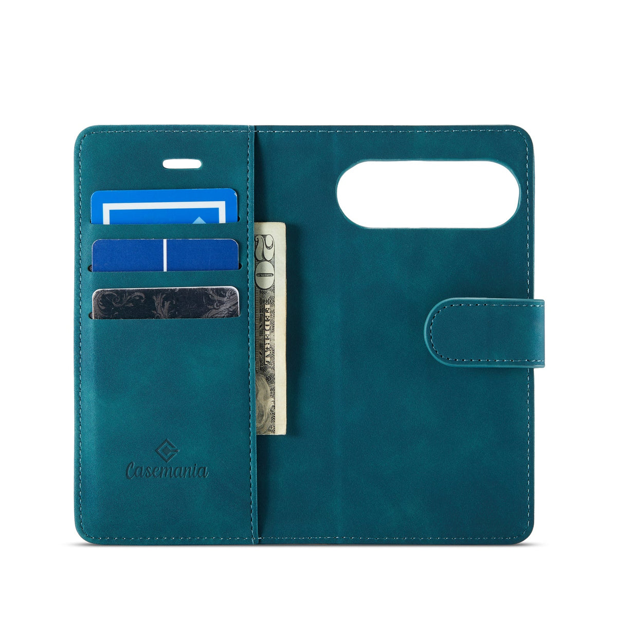 Google Pixel 6a Hoesje - Emerald Green - 2 in 1 Bookcase