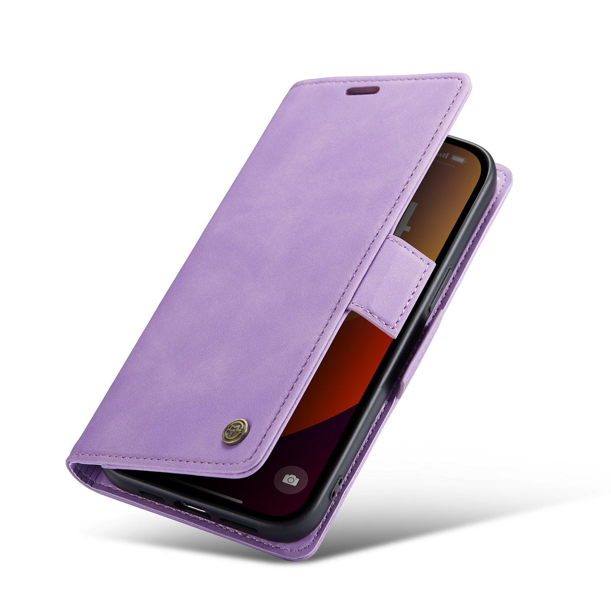 Apple iPhone 15 Pro Max Hoesje - Bright Lila - Portemonnee MagSafe Bookcase