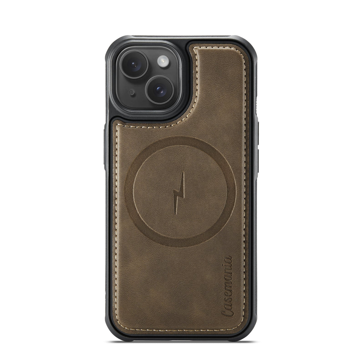 Apple iPhone 13 Hoesje - Sienna Brown - Kunstleer MagSafe Back Cover
