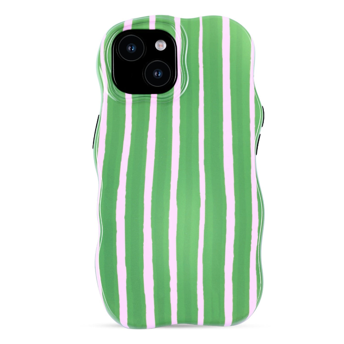 Apple iPhone 14 Hoesje - Groen - Wave Case Back Cover