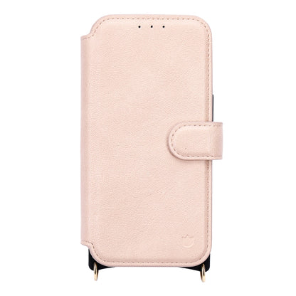 Apple iPhone 16 Pro Hoesje - Roze - CM Amsterdam Back Cover met Telefoonkoord