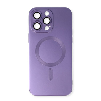 Apple iPhone 14 Pro Hoesje - Paars - Matte Siliconen MagSafe Back Cover