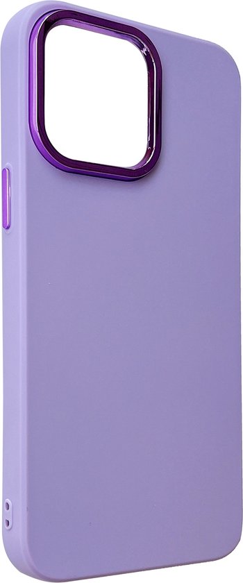 Apple iPhone 14 Pro Max Case - Purple - Shockproof Silicone Back Cover