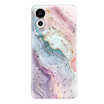 Samsung Galaxy S25 Edge Case - Pink - Marble Glitter MagSafe Back Cover