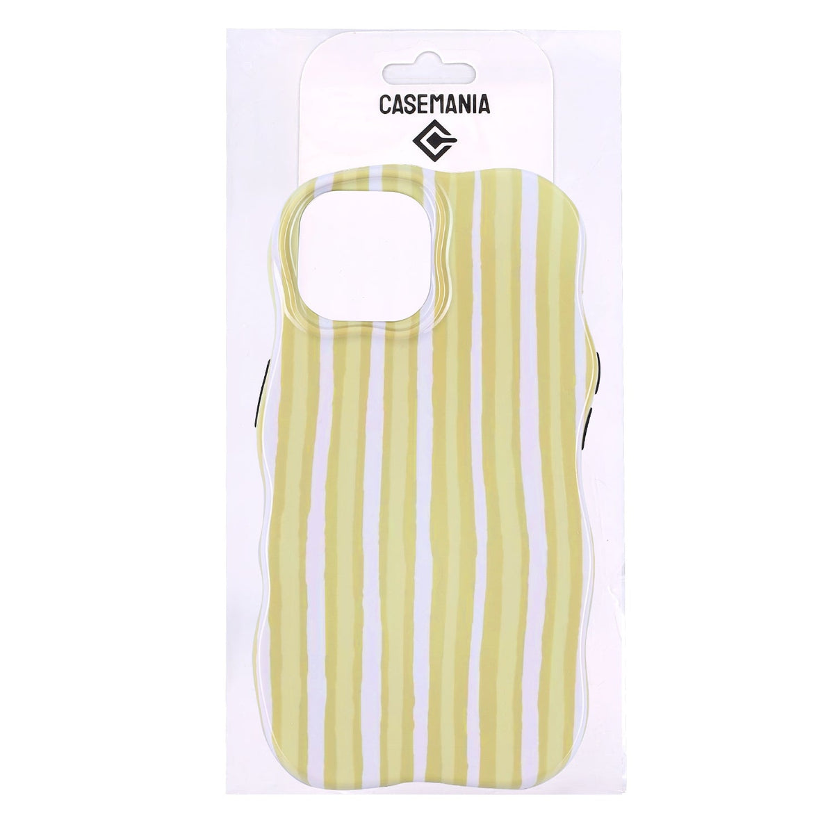 Apple iPhone 12 Hoesje - Geel - Wave Edge Back Cover