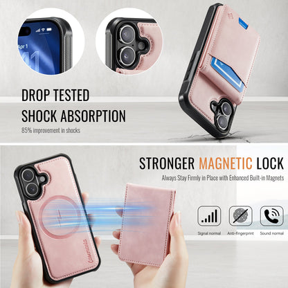 Apple iPhone 17 Case - Pale Pink - MagSafe Back Cover with Card Holder