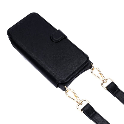 Apple iPhone 18 Pro Max Hoesje - Zwart - 'Amsterdam' Serie 2 in 1 MagSafe Crossbody Cover met Pouch