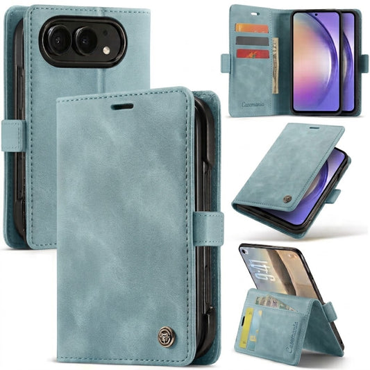 Apple iPhone Duo Hoesje - Aqua Blue - Dunne Bookcase