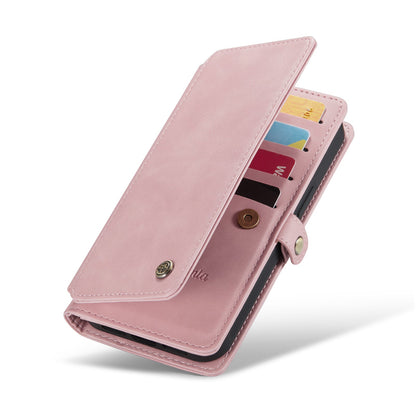 Apple iPhone 17 Pro Hoesje - Pale Pink - Luxe 2 in 1 Bookcase met 10 Kaart Vakken en Polskoord