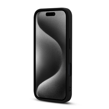 Apple iPhone 16 Pro Hoesje - Zwart - MagSafe Color Frame Back Cover met Camerabescherming